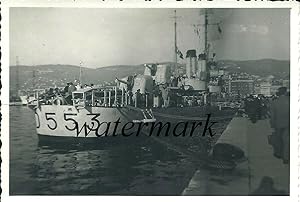 Fotografia originale cacciatorpediniere "Artigliere" Trieste 4 novembre 1954