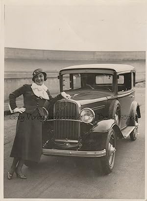 Foto originale pubblicitaria la Fiat "Balilla" al Lingotto di Torino 1935ca.