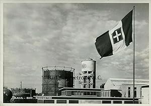 Foto/Cartolina A.N.I.C. - Bari, il gasometro 1939