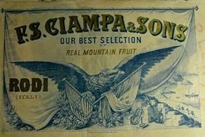 Manifesto pubblicitario Ciampa & Sons - Rodi Garganico 1900ca.