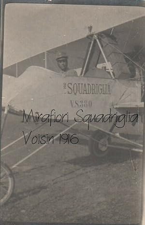 Rara foto originale, Mirafiori Squadriglia Voisin (Tenente Lioce) 1916