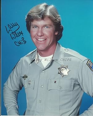 Fotografia con autografo originale, Larry Wilcox (attore) dal telefilm "CHiPs"