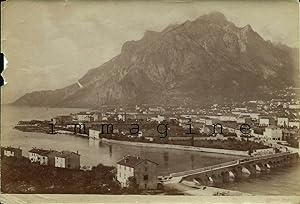 Fotografia originale, Lecco (panorama) 1890ca. (Edizioni Brogi)