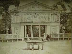 Fotografia originale, Roma il Giardino del Vaticano (Alinari) 1890's