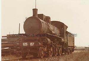 Fotografia originale, Locomotiva a vapore 625.137 Milano (?)