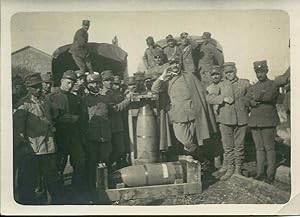 Fotografia originale, Terzo (Alessandria) proietti da 305mm. 1919