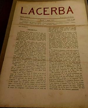 Lacerba, rivista futurista (Papini/Palazz./Soffici) Anno I No.2 1 giugno 1913