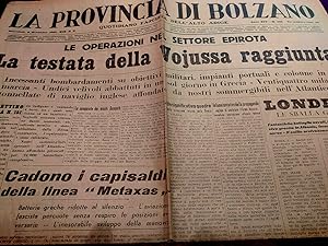 La Provincia di Bolzano/Quotidiano fascista dell'Alto Adige 6 Nov 1940 (raro)