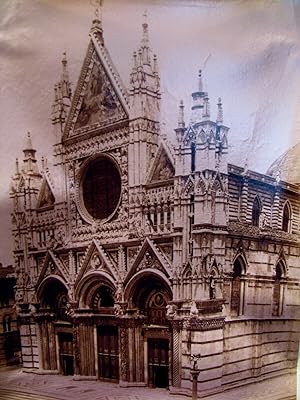 Fotografia originale (albumina), il Duomo di Siena 1880ca.