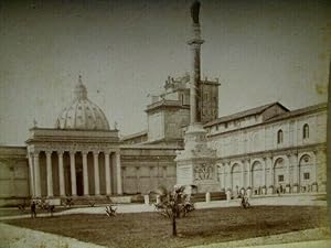 Fotografia originale, Roma/Vaticano il Giardino della Pigna (Alinari) 1890's