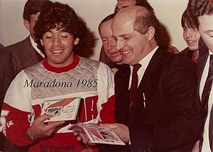 Grande fotografia originale Diego Armando Maradona 1985
