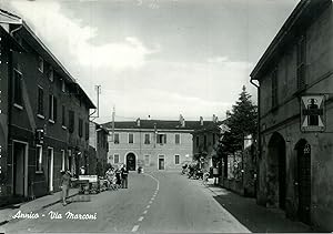 Annicco/Cremona (Via Marconi) cartolina non viaggiata 1950's
