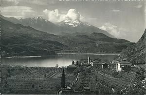 Padergnone Lago di santa Massenza (Trento) cartolina viaggiata 1953