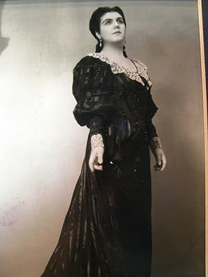Fotografia originale, Maria Caniglia in "Un Ballo in Maschera" La Scala 1941
