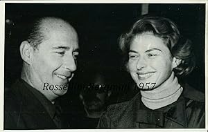Fotografia originale, Ingrid bergman con Roberto Rossellini 1957