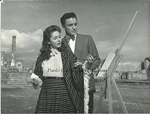Foto originale, Paolo Carlini e Lea Padovani nel film "Papà ti ricordo" 1952