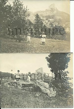 2 Fotografie originali, Sacra di san Michele/Avigliana 1913