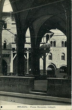 Cartolina viaggiata Bologna Piazza Mercanzia 1931
