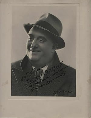Paolo Bonecchi (attore) Bella/Grande fotografia con dedica autografa 1941