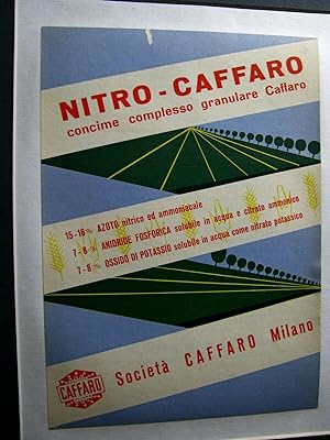 Nitro Caffaro (farmaceutica) Volantino/Manifesto originale 1950ca.
