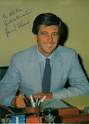 Foto di Gianni Rivera vice presidente del Milan con autografo e dedica 1980ca.