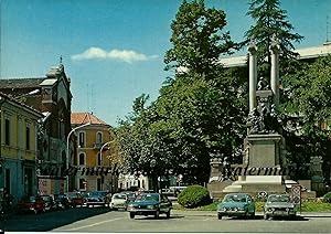 Gallarate (Varese) Piazza Risorgimento cartolina non viaggiata 1970's