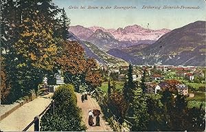 Gries bei Bozen u. der Rosengarten (Bolzano) cartolina viaggiata 1920