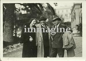 Bella foto originale Sem Benelli a Sanremo per la rappresentazione di Eroi 1934