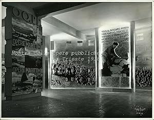 Rara fotografia originale, Mostra delle opere pubbliche a Trieste 1938