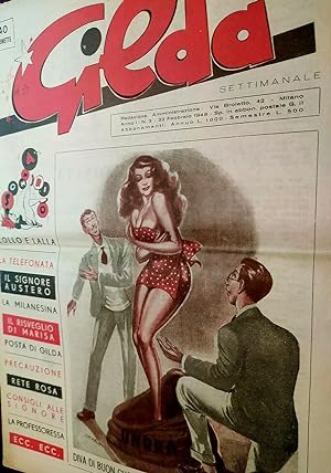 Gilda rivista di costume con pin-up, illustr.con foto/disegni Milano 1948 (rara)