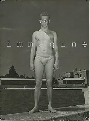 Foto originale, Fritz Dannerlein (Campione di Nuoto di Portici/NA) 1960ca.