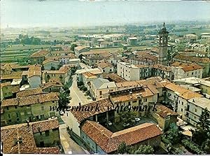 Azzano San Paolo (Bergamo) panorama cartolina non viaggiata 1970's