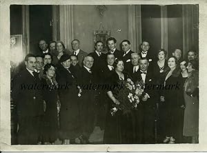 Foto originale Lina Cavalieri Ricevimanto alla "Dante Alighieri" di Parigi 1933