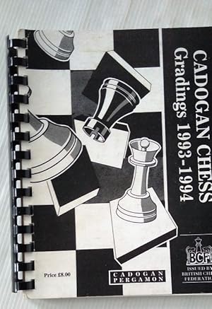 Cardogan Chess Gradings 1993 - 1994