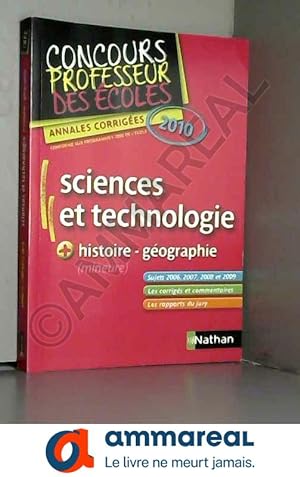 Seller image for Sciences et technologie + histoire et gographie (mineure): Annales corriges for sale by Ammareal