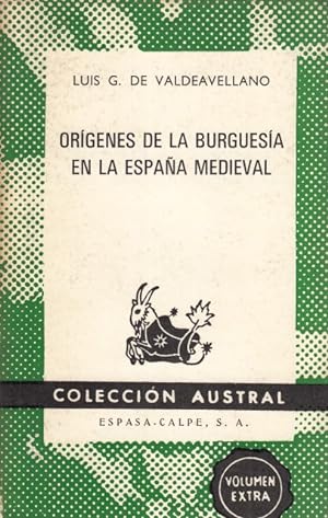 Seller image for ORGENES DE LA BURGUESA EN LA ESPAA MEDIEVAL. for sale by Librera Vobiscum