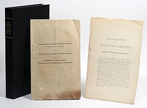 Constitution of the New England Anti-Slavery Society (1832). WITH: Declaration of the Anti-Slaver...
