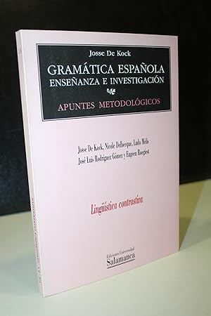 Imagen del vendedor de Gramtica espaola: Enseanza e investigacin. I, Apuntes metodolgicos. 4. Lingstica contrastiva. a la venta por MUNDUS LIBRI- ANA FORTES