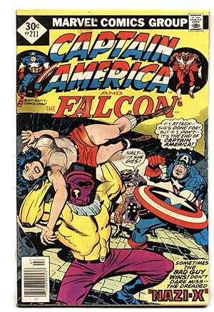 CAPTAIN AMERICA #211 1977-NAZI-X--JACK KIRBY comic book
