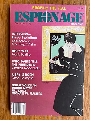 Bild des Verkufers fr Espionage Magazine December 1986 # 11 zum Verkauf von Scene of the Crime, ABAC, IOBA