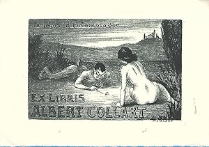 Exlibris für Albert Collart. Vernis-mou. 1955
