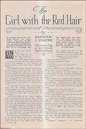 Seller image for The Girl with the Red Hair; an Exciting Story of the U.S. Secret Service.An uncommon original article from the Wide World Magazine, 1919. for sale by Cosmo Books