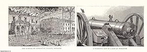 The Burning of Codrington College, Barbados (and a Sparrow's Nest in a Gun at Woolwich). An origi...