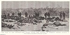 Seller image for The War in the Soudan; the Night after the Attack on Baker's Zeriba, March 22 1885. An original print from the Graphic Illustrated Weekly Magazine, 1885. for sale by Cosmo Books