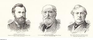 General Kouropatkin, Mr Louis Haghe and Sir Curtis Miranda Lampson Bart; three vignettes. An orig...