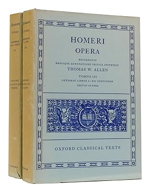 Imagen del vendedor de HOMERI OPERA TOMVS III-IV ODYSSEAE LIBROS a la venta por Rare Book Cellar