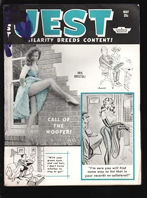 Seller image for Jest 5/1961-Timely-Iris Bristol photo cover & interior-Cheesecake pix-Spanking cartoons-Ward-Wenzel-VG- for sale by DTA Collectibles