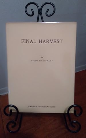 Seller image for Final Harvest for sale by Structure, Verses, Agency  Books