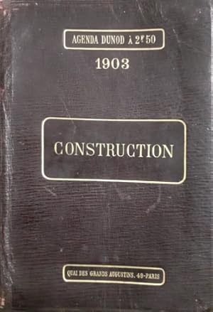 Imagen del vendedor de Agenda Dunod 1903. Construction. a la venta por FIRENZELIBRI SRL