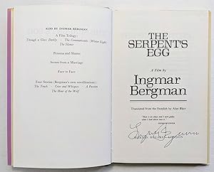 INGMAR BERGMAN **HAND SIGNED** THE SERPENT'S EGG First English Edition